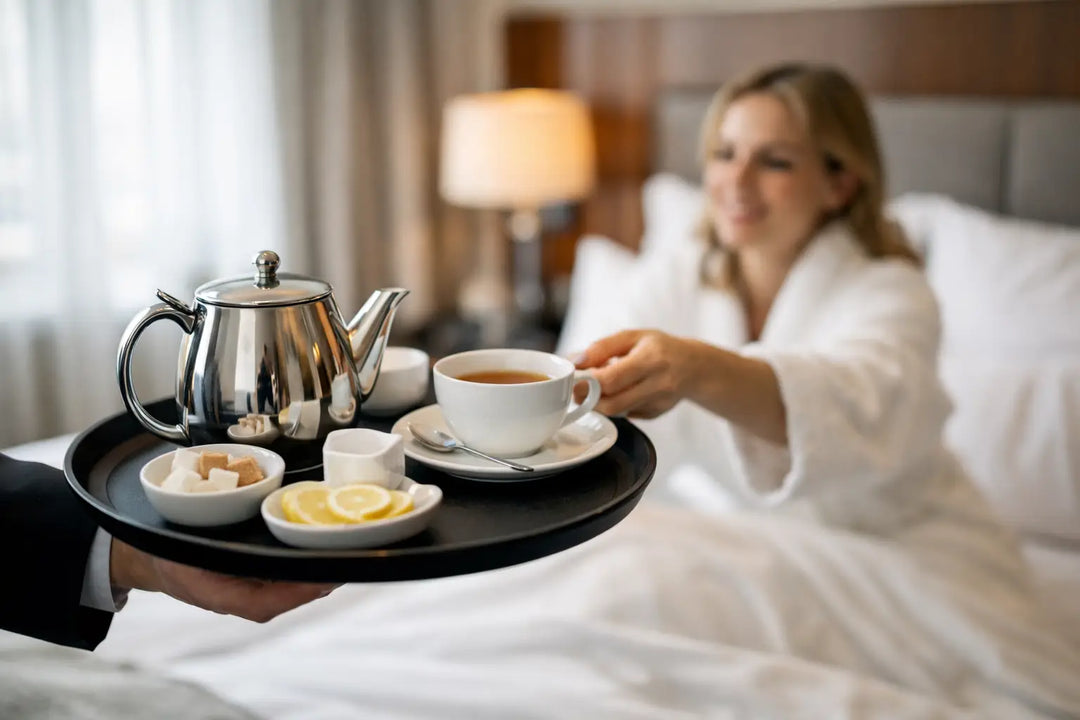Thee serveren in hotelkamer zonder gedoe